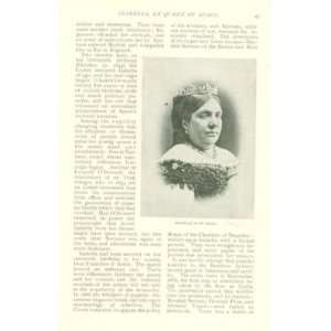 1892 Isabella II Ex Queen of Spain 