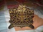 BEAUTIFUL GOLD DORE VICTORIAN LETTER HOLDER W ANGEL
