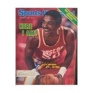 Ralph Sampson autographed Sports Illustrated Magazine (Houston Rockets 