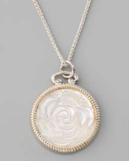 Mother of Pearl Rose Necklace