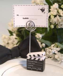 80 Clapboard Place Card Holders   Movie Theme Favor  