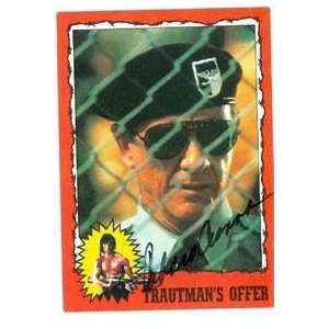Richard Crenna autographed trading card Rambo Trautman