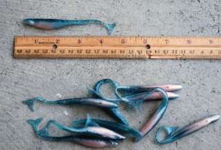 New Dozen Lures Plastic Fish Super Fluke Soft Bait Shad  