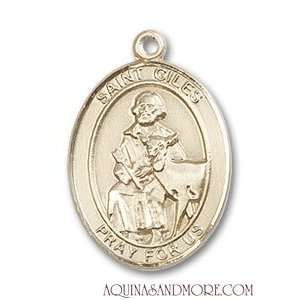 St. Giles Medium 14kt Gold Medal