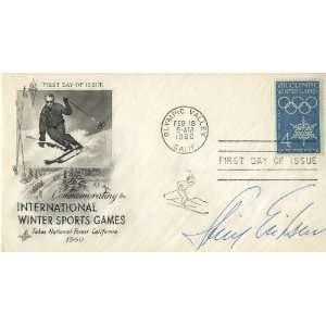 Stein Eriksen Norwegian Gold Medal Olympic Skier Autographed First Day 