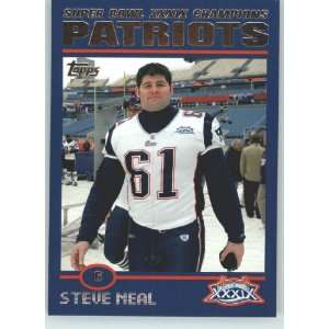  2005 Patriots Topps Super Bowl XXXIX Champions # 27 Steve Neal 
