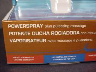   Held Shower Head 6 Spray Settings 5 Ft. Hose Pulsating Massage  