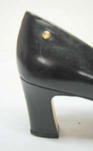 Etienne Aigner Womens Leather Shoes Black Size 8 USED  