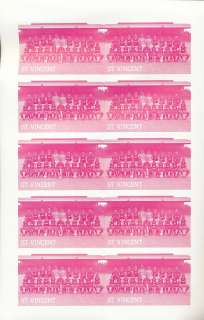 Soccer FOOTBALL ST VINCENT Progressive Proofs 33 Sheets To $2 MNH (330 