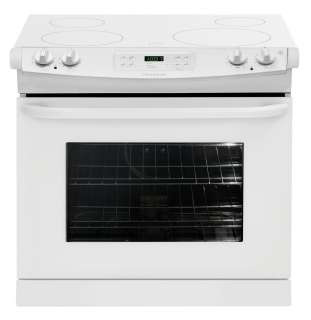 Frigidaire White Drop In Smoothtop Self Cleaning Electric Range 