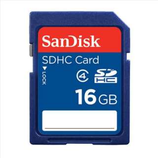 New Sandisk 16GB SDHC SD Flash Memory Card + Screen Protector For 