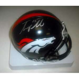 Tim Tebow Denver Broncos Hand Signed Autographed Mini Football Helmet