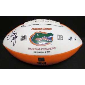 Urban Meyer Autographed/Hand Signed Florida Gators 2006 Championship 