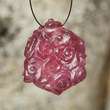 Madagascar RUBY Carving Gemstone Focal Bead Pendant Hand carved in 