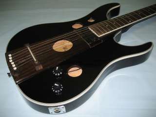This is a 6 String Electric Guitar, Hollow Body, Black in Brand New 