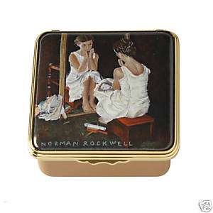 HALCYON DAYS  NORMAN ROCKWELL GIRL AT THE MIRROR LE BOX  