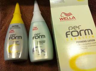 WELLA PER FORM CARNITIN PERMING LOTION RESISTANT HAIR  