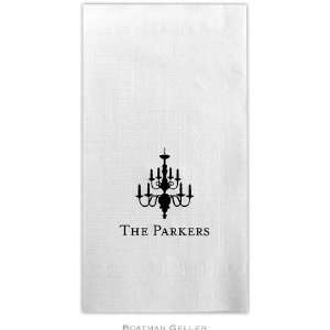     Linen Like Personalized Guest Towels (Chandelier)