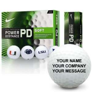 Nike Power Distance Soft Collegiate Personalized Golf Balls   USC 