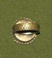 Antique Medieval Greek Orthodox Folk Bronze Ring  