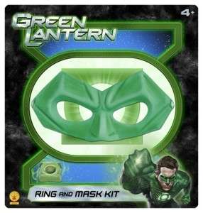 Green Lantern Mask / Ring Lot   Halloween Costume  