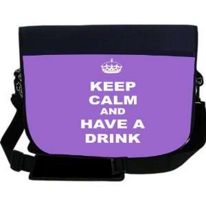 com Keep Calm and have a Drink   Violet Color NEOPRENE Laptop Sleeve 