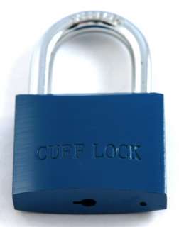 Blue Cuff Lock Padlock Open With Handcuffs Leg Iron Key Handcuff Key 