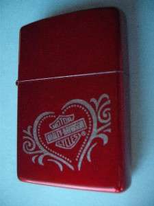 HARLEY DAVIDSON CANDY APPLE RED HEART ZIPPO SEALED 06  