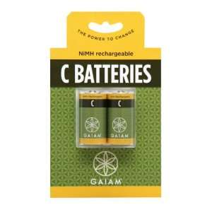  Gaiam NiMH Rechargeable C Batteries