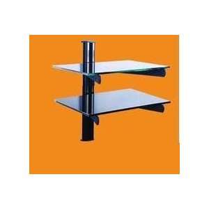 World 1426 2 Tier Component Shelf Wall Mount for Cable Box, DVD Player 