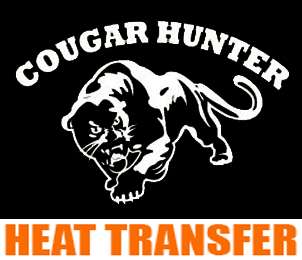 Cougar Hunter Sexy Heat Transfer Iron On Paper 50pcs  