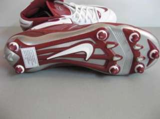   Nike Zoom 354780 Merciless Maroon Burgundy White Hi Football Cleats 15