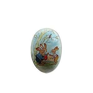  Papier Mache Bunnies Easter Egg Container ~ Germany