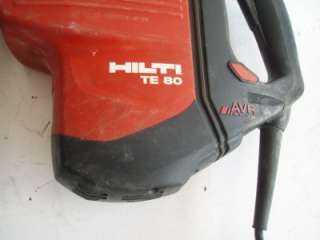 Hilti TE80 Combihammer Drill with 2 Bits
