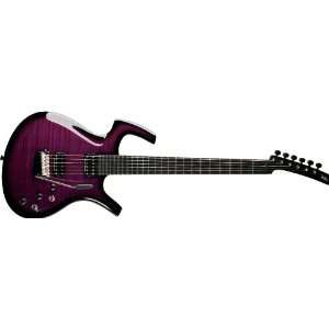   Mojo Flame Electric Guitar (Trans Purple Burst) Musical Instruments