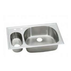  Elkay ECGR332210L3 top mount double bowl kitchen sink 