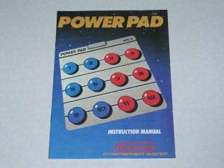1988 Nintendo Entertainment System Power Pad manual  great shape/near 