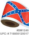 Funny Novelty Toilet Paper Rebel Flag  