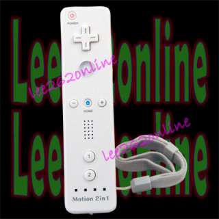 Built in Motion Plus Remote Controller For Wii Wht  