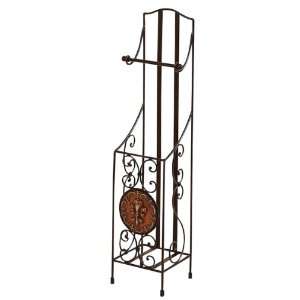  Wrought Iron Toilet Paper Holder With Magzine Rack