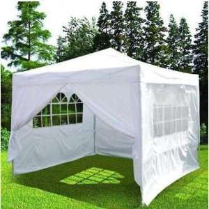   Pop Up Wedding Party Tent Canopy Gazebo White Patio, Lawn & Garden
