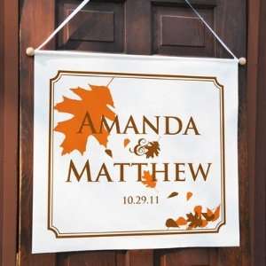  Exclusive Gifts and Favors Fall Wedding Custom Banner 