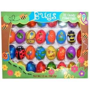32 CANDY FILLED EGGS (BUGS DESIGNS)EGGS ARE FILLED WITH DOUBLE BUBBLE 