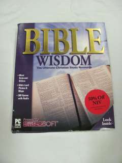 BIBLE WISDOM THE ULTIMATE CHRISTIAN STUDY RESOURCE ON CD ROM  