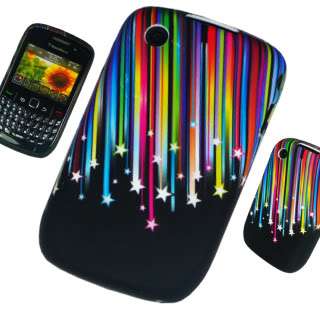 BLACKBERRY CURVE 8520 STAR MOBILE PHONE SILICONE CASE  
