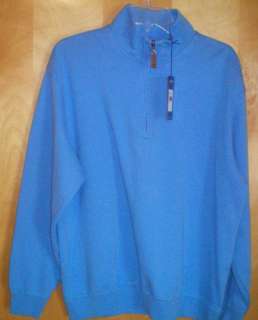   size M marine blue JACK NICKLAUS golf knit l/s shirt jacket  