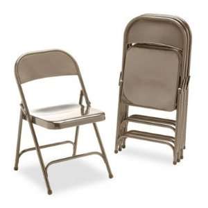  Metal Folding Chairs, Bronze, 4 Per Carton (VIR16213K 