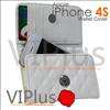   Wallet Card Holder Apple iPhone 4 4S 3G 3GS iPod Touch White  