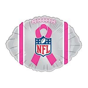  NFL Breast Cancer Football Pink Ribbon 18 Balloon Mylar 