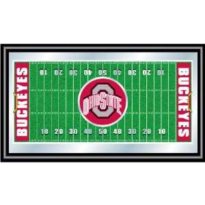   Quality The Ohio State Framed Football Field Mirror 